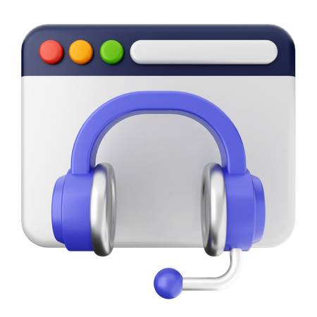 Website Helpdesk  3D Icon