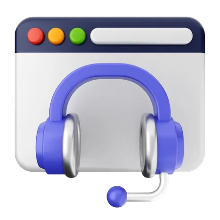 Website Helpdesk  3D Icon