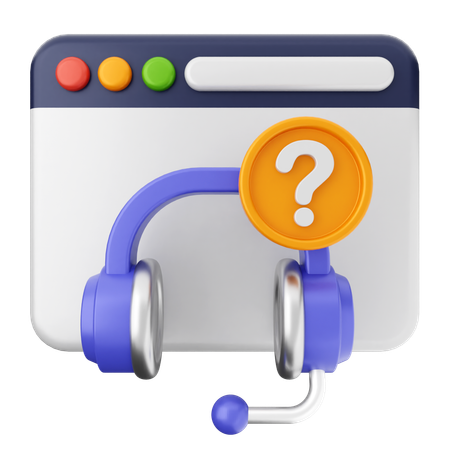 Website Helpdesk  3D Icon