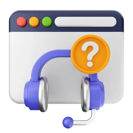 Website Helpdesk  3D Icon