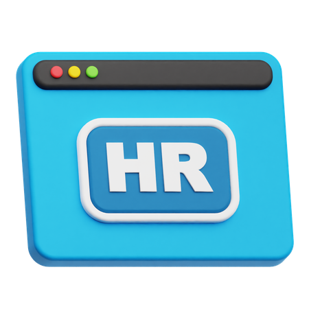 Website Hr  3D Icon