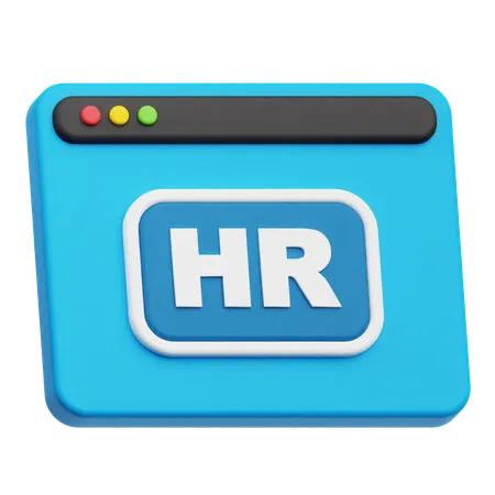 Website Hr  3D Icon