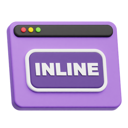 Website Inline  3D Icon