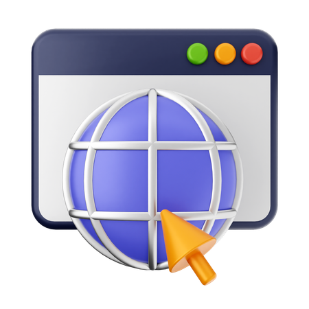 Website Internet  3D Icon