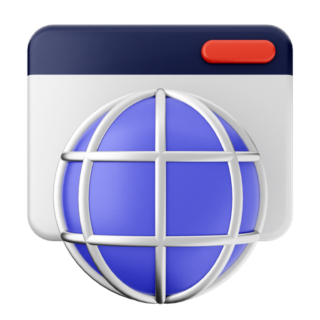 Website Internet  3D Icon