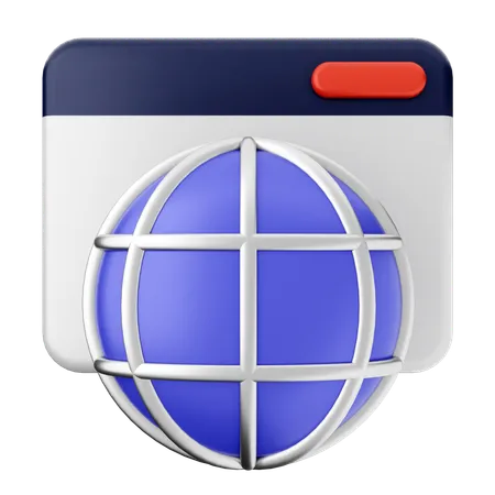 Website Internet  3D Icon