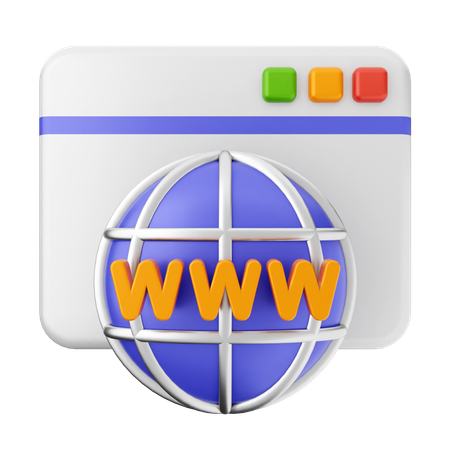 Website Internet  3D Icon