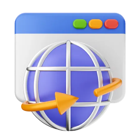 Website Internet  3D Icon