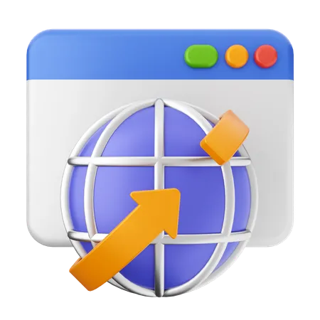 Website Internet  3D Icon