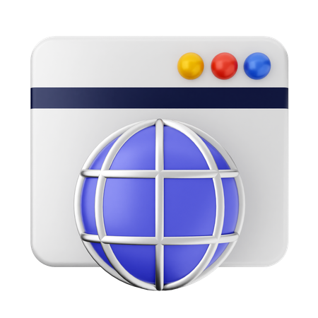 Website Internet  3D Icon