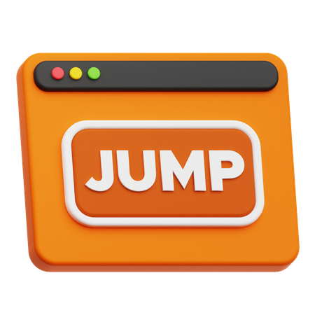 Website Jump  3D Icon