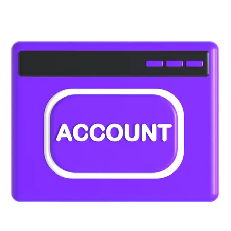 Website-Konto  3D Icon