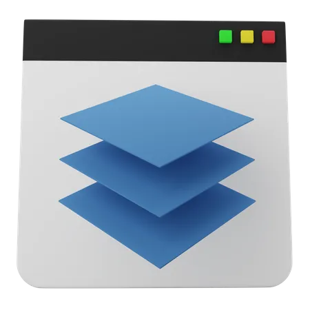 Website Layer  3D Icon