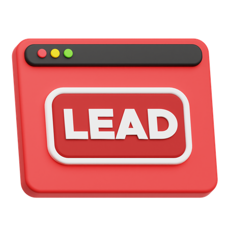 Website Lead  3D Icon