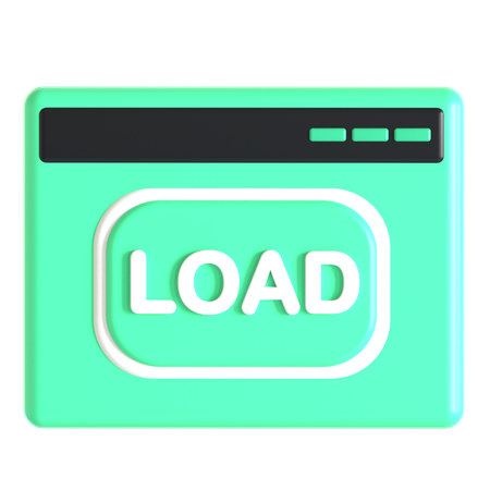 Website Load  3D Icon
