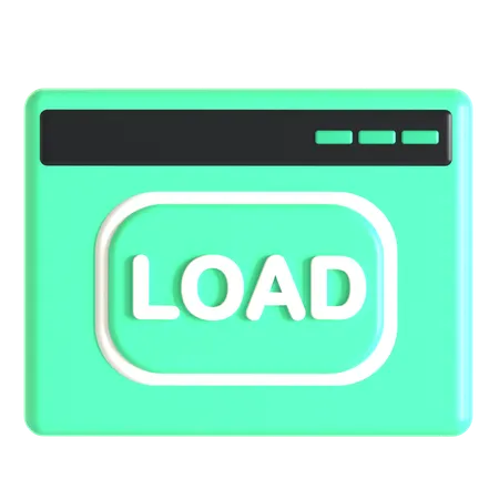 Website Load  3D Icon