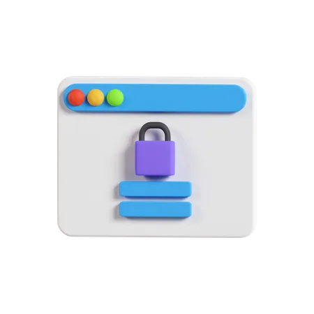 Website Login  3D Icon