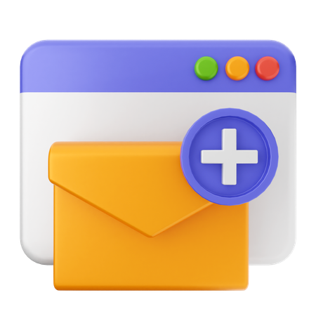 Website mail  3D Icon