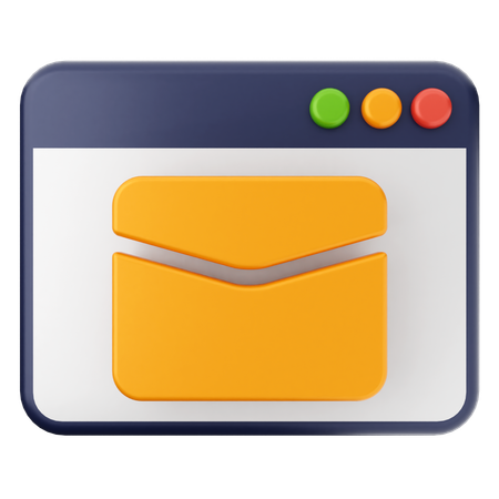 Website mail  3D Icon