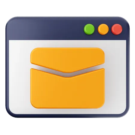 Website mail  3D Icon