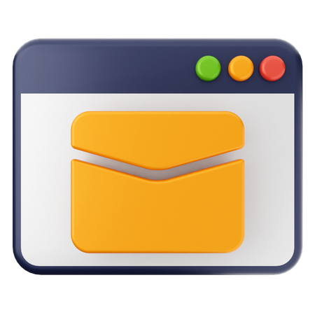 Website Mail  3D Icon