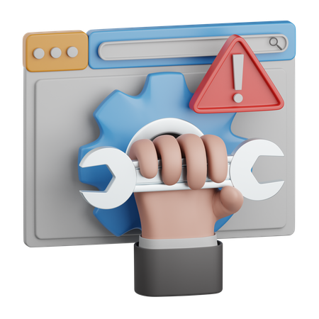 Website maintenance  3D Icon