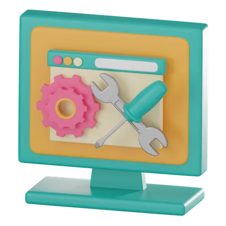 Website Maintenance  3D Icon