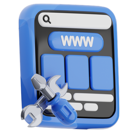 Website Maintenance  3D Icon