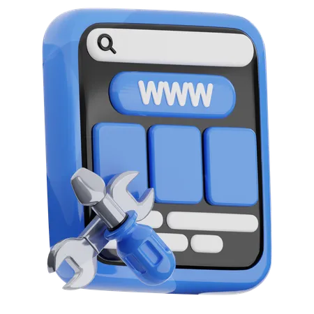 Website Maintenance  3D Icon