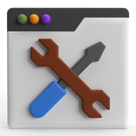 Website Maintenance  3D Icon