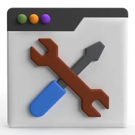 Website Maintenance  3D Icon