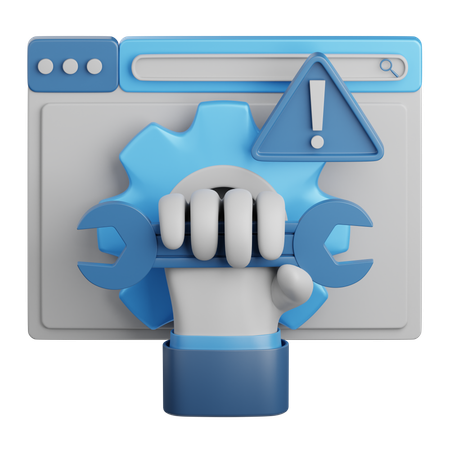 Website maintenance  3D Icon