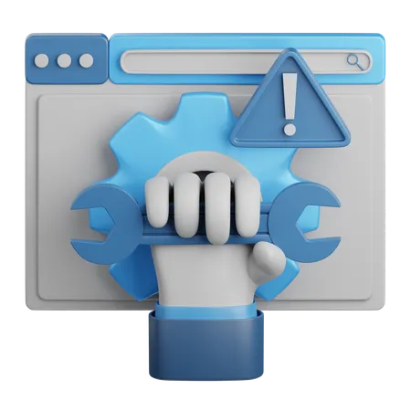 Website maintenance  3D Icon