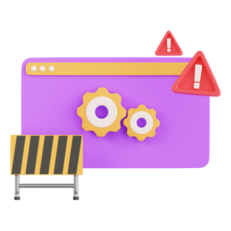 Website Maintenance  3D Icon