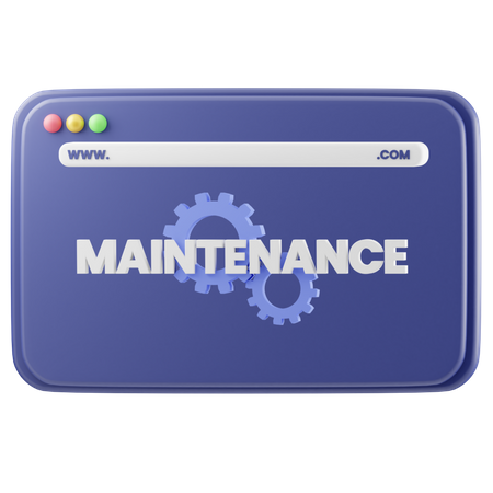 Website Maintenance  3D Illustration