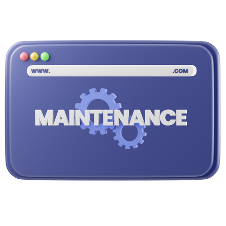 Website Maintenance 3D Illustration