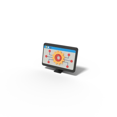 Website Management  3D Icon