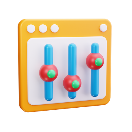 Website Mixer  3D Icon