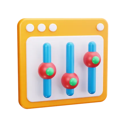 Website Mixer  3D Icon