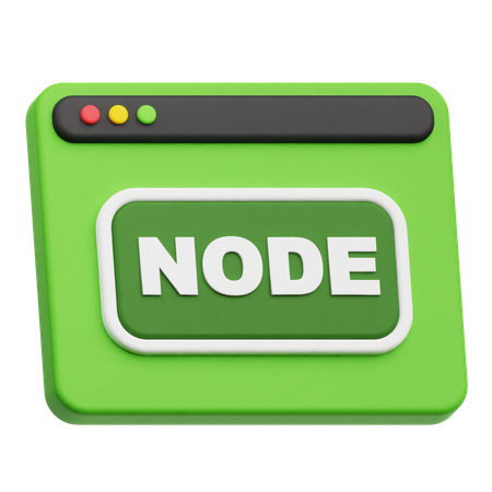 Website Node  3D Icon
