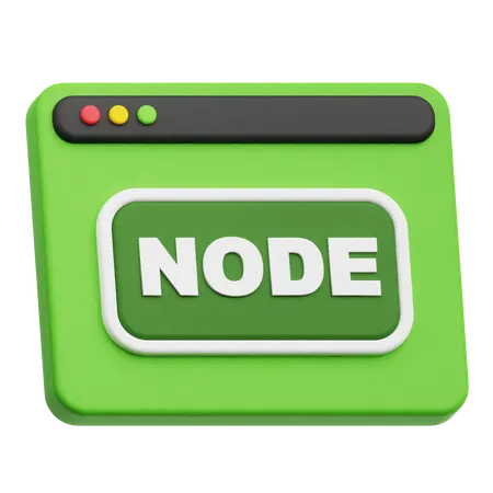 Website Node  3D Icon