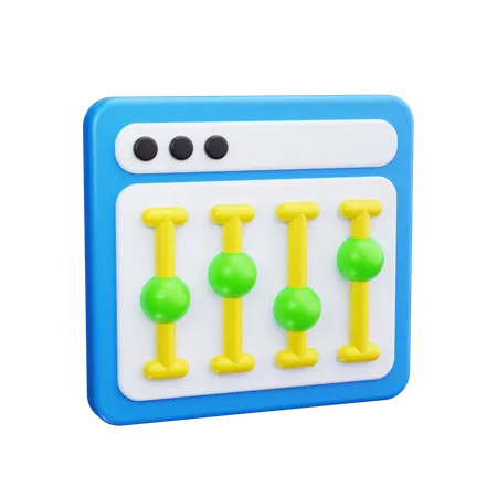 ウェブサイトオプション  3D Icon