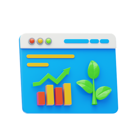 Website Organic Traffic  3D Icon