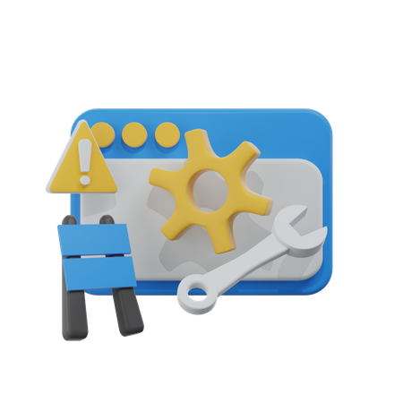 Website Out Of Service  3D Icon