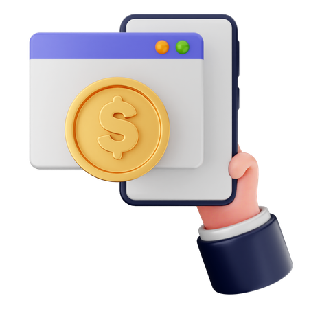 Website Payment  3D Icon