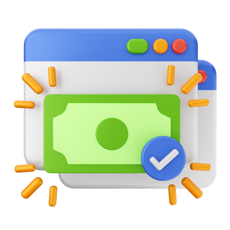 Website Payment  3D Icon