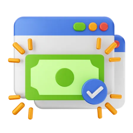 Website Payment  3D Icon