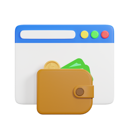 Website Payment  3D Icon