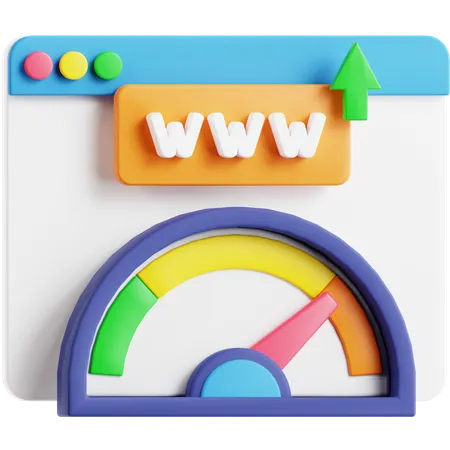 Website Performance 3 D Icon 3D Icon