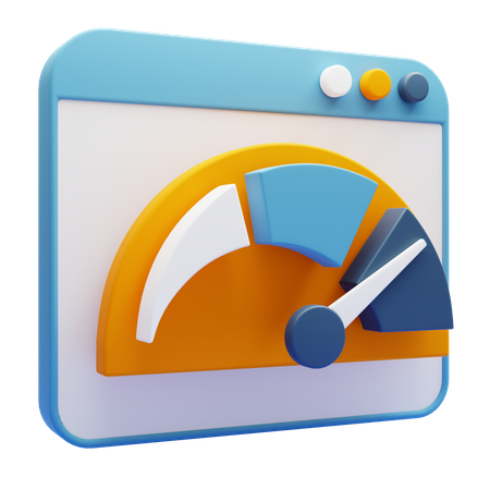 Website Performance  3D Icon